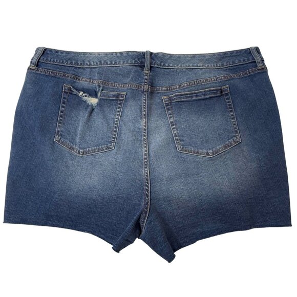 Torrid Denim Shorts NEW Distressed Raw Hem Women’s 26 - Picture 3 of 12